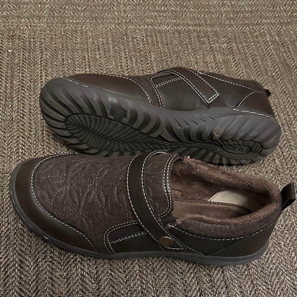 JBU Dark Brown Quilted Loafers - Picture 3 of 5